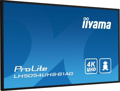 iiyama LH5054UHS-B1AG beeldkrant Digitale signage flatscreen 125,7 cm (49.5\") LCD Wifi 500 cd/m² 4K Ultra HD Zwart Type processo