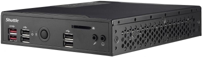 Shuttle XPС slim DS10U3 i3-8145U 2,1 GHz 1,3L maat pc Zwart Intel SoC BGA 1528