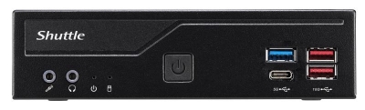 Shuttle Slim PC DH670V2 , S1700, 2x HDMI, 2x DP , 2x 2.5G LAN, 2x COM, 8x USB, 1x 2.5\", 2x M.2, 24/7 permanent gebruik, incl. VE