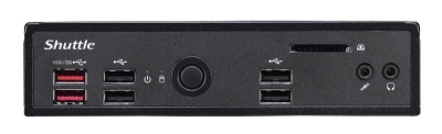 Shuttle XPC slim Barebone DS20U3V2, i3-10110U, 2x LAN (1xGbit, 1x 2.5Gbit), 1xCOM, 1xHDMI, 1xDP, ventilatorloos , 24/7 permanent