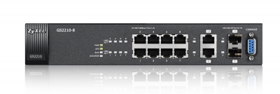 Zyxel GS2210-8 Managed L2 Gigabit Ethernet (10/100/1000) Zwart