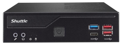 Shuttle Slim PC DH670V2 , S1700, 2x HDMI, 2x DP , 2x 2.5G LAN, 2x COM, 8x USB, 1x 2.5\", 2x M.2, 24/7 permanent gebruik, incl. VE