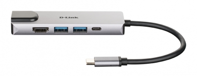 5-in-1 USB-C Hub + HDMI/Lan