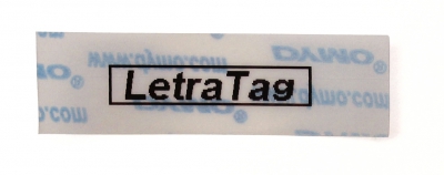 LETRATAG TAPE PLASTIC TRANSPARANT