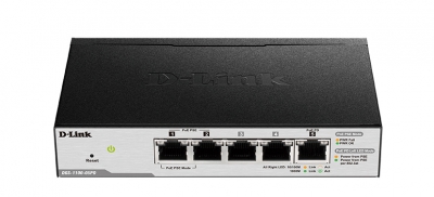 D-Link DGS-1100-05PD netwerk-switch Managed L2 Gigabit Ethernet (10/100/1000) Zwart Power over Ethernet (PoE)