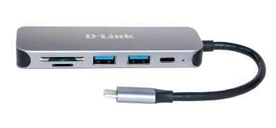 D-Link 5-in-1 USB-C Hub met kaartlezer DUB-2325