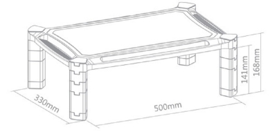 Monitor Raiser (height adjust.16.8 cm)