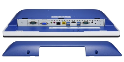 Shuttle All-In-One Panel PC Barebone P15WL01-i5 blauw, 15.6\" Multi-Touch-Screen, i5-8365UE, 2xLAN, IP65, ventilatorloos , 24/7 p
