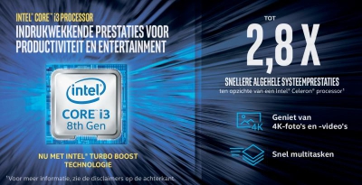 Intel Core i3-8100 processor 3,6 GHz Box 6 MB Smart Cache