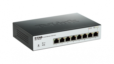 D-Link DGS-1100-08P netwerk-switch Managed L2 Gigabit Ethernet (10/100/1000) Zwart Power over Ethernet (PoE)