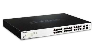D-Link DGS-1100-26MP netwerk-switch Managed L2 Gigabit Ethernet (10/100/1000) Zwart 1U Power over Ethernet (PoE)