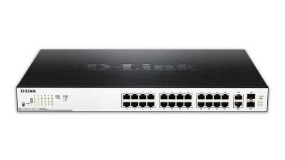 D-Link DGS-1100-26MP netwerk-switch Managed L2 Gigabit Ethernet (10/100/1000) Zwart 1U Power over Ethernet (PoE)