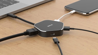 4-in-1 USB-C Hub + HDMI + Power Delivery