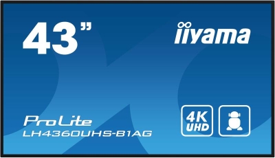 iiyama PROLITE Digitaal A-kaart 108 cm (42.5\") LED Wifi 500 cd/m² 4K Ultra HD Zwart Type processor Android 11 24/7