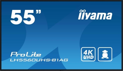 iiyama PROLITE Digitaal A-kaart 139,7 cm (55\") LED Wifi 500 cd/m² 4K Ultra HD Zwart Type processor Android 11 24/7