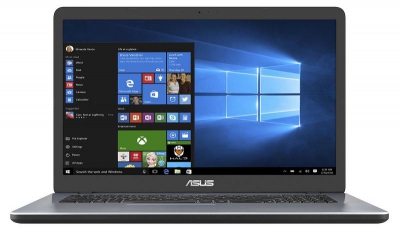 ASUS X705MA Notebook Grijs 43,9 cm (17.3\") 1600 x 900 Pixels Intel® Celeron® N 4 GB DDR4-SDRAM 256 GB SSD Wi-Fi 4 (802.11n) Wind