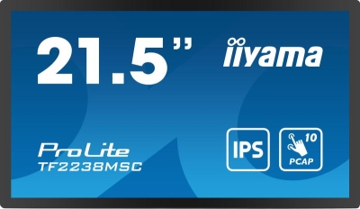 iiyama PROLITE Digitaal A-kaart 55,9 cm (22\") LED 600 cd/m² Full HD Zwart Touchscreen