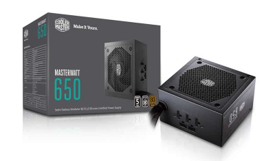 Cooler Master MasterWatt 650 power supply unit 650 W 24-pin ATX ATX Zwart