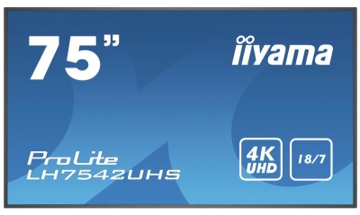 75iW LCD 4K UHD IPS LH7542UHS-B1 Black