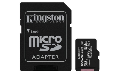 128GB micSDXC 100R A1 C10 Card + ADP