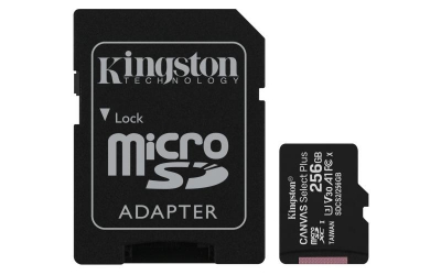 256GB micSDXC 100R A1 C10 Card + ADP