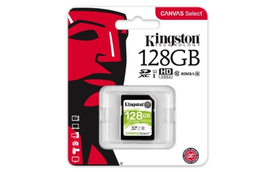 Kingston Technology Canvas Select flashgeheugen 128 GB SDXC Klasse 10 UHS-I