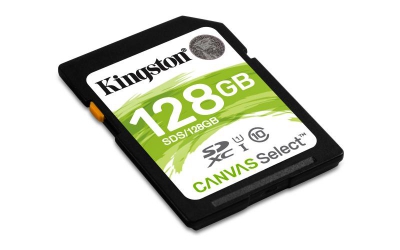 Kingston Technology Canvas Select flashgeheugen 128 GB SDXC Klasse 10 UHS-I