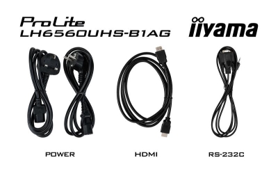 iiyama PROLITE Digitaal A-kaart 165,1 cm (65\") LED Wifi 500 cd/m² 4K Ultra HD Zwart Type processor Android 11 24/7