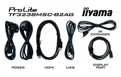 iiyama TF3238MSC-B2AG beeldkrant 80 cm (31.5\") LED Full HD Touchscreen Interactief flatscreen Zwart