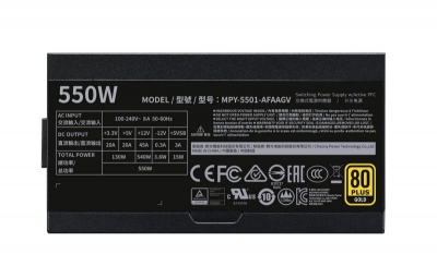 Cooler Master V550 Gold power supply unit 550 W 24-pin ATX ATX Zwart
