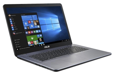 ASUS X705MA Notebook Grijs 43,9 cm (17.3\") 1600 x 900 Pixels Intel® Celeron® N 4 GB DDR4-SDRAM 256 GB SSD Wi-Fi 4 (802.11n) Wind