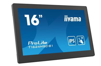 iiyama T1624MSC-B1 beeldkrant Interactief flatscreen 39,6 cm (15.6\") IPS 450 cd/m² Full HD Zwart Touchscreen 24/7