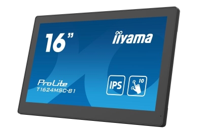 iiyama T1624MSC-B1 beeldkrant Interactief flatscreen 39,6 cm (15.6\") IPS 450 cd/m² Full HD Zwart Touchscreen 24/7