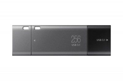 Samsung Duo Plus USB flash drive 256 GB USB Type-C 3.2 Gen 1 (3.1 Gen 1) Zwart, Grijs