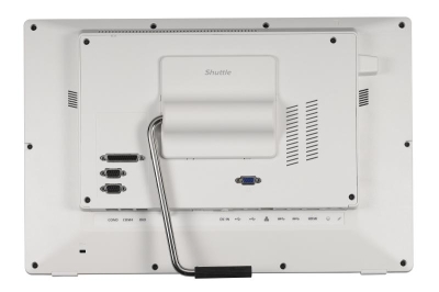 Shuttle All-In-One Barebone P90U, 19.5\" Multi-Touch-Screen, Celeron 3865U, Wifi, IP54, ventilatorloos , 24/7 permanent gebruik