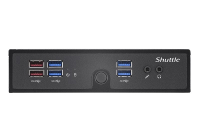 Shuttle XPC slim Barebone DS50U7, i7-1355U, 2x LAN (1x 2.5Gbit ,1x 1Gbit), 1xCOM,1xHDMI,1xDP, 1x VGA, ventilatorloos , 24/7 perm