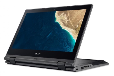 Acer TravelMate Spin B1 TMB118-G2-R-C6RX Hybride (2-in-1) Zwart 29,5 cm (11.6\") 1366 x 768 Pixels Touchscreen Intel® Celeron® 4 