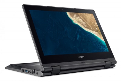 Acer TravelMate Spin B1 TMB118-G2-R-C6RX Hybride (2-in-1) Zwart 29,5 cm (11.6\") 1366 x 768 Pixels Touchscreen Intel® Celeron® 4 