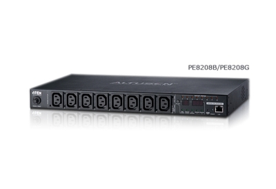 ATEN 20A/16A 8-uitgangen 1U gemeten en geschakeld eco PDU
