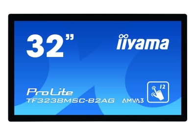 iiyama TF3238MSC-B2AG beeldkrant 80 cm (31.5\") LED Full HD Touchscreen Interactief flatscreen Zwart