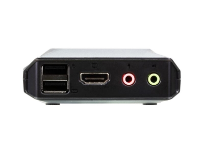 Aten USB met 2 poorten 4K HDMI-kabel KVM-schakelaar met externe poortselectieknop