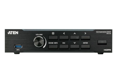 Aten Naadloze presentatieschakelaar met quad view multistreaming