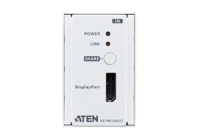 ATEN DisplayPort HDBaseT-Lite zender met EU Wall Plate / PoH