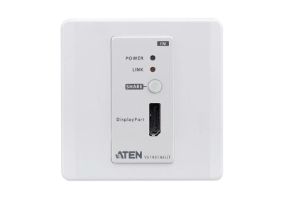 ATEN DisplayPort HDBaseT-Lite zender met EU Wall Plate / PoH