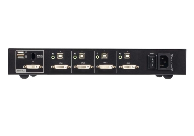 ATEN 4-Poort USB DVI Secure KVM Schakelaar (overeenkomstig PSD PP v4.0)