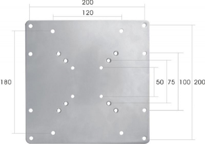 LCD-ARM NEW10-36i adapter plate75 - 200m