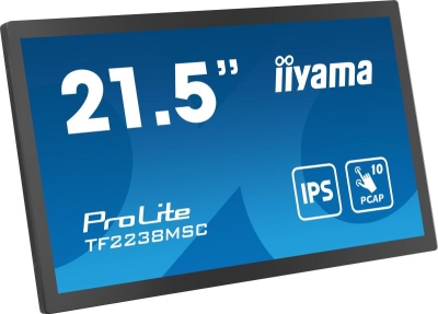 iiyama PROLITE Digitaal A-kaart 55,9 cm (22\") LED 600 cd/m² Full HD Zwart Touchscreen