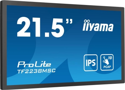 iiyama PROLITE Digitaal A-kaart 55,9 cm (22\") LED 600 cd/m² Full HD Zwart Touchscreen