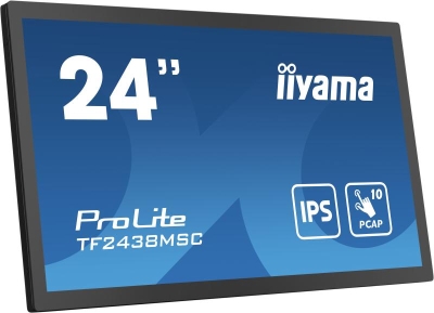 iiyama PROLITE Digitaal A-kaart 61 cm (24\") LED 600 cd/m² Full HD Zwart Touchscreen