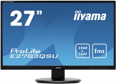 iiyama ProLite E2783QSU-B1 computer monitor 68,6 cm (27\") 2560 x 1440 Pixels Wide Quad HD LED Zwart